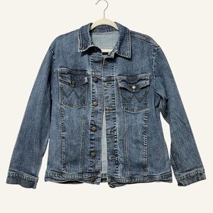 Wrangler Womens Button Up Denim Jacket